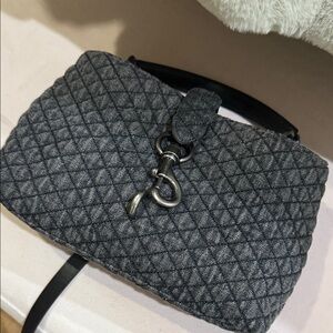 Rebecca Minkoff Charcoal Quilted Crossbody Bag